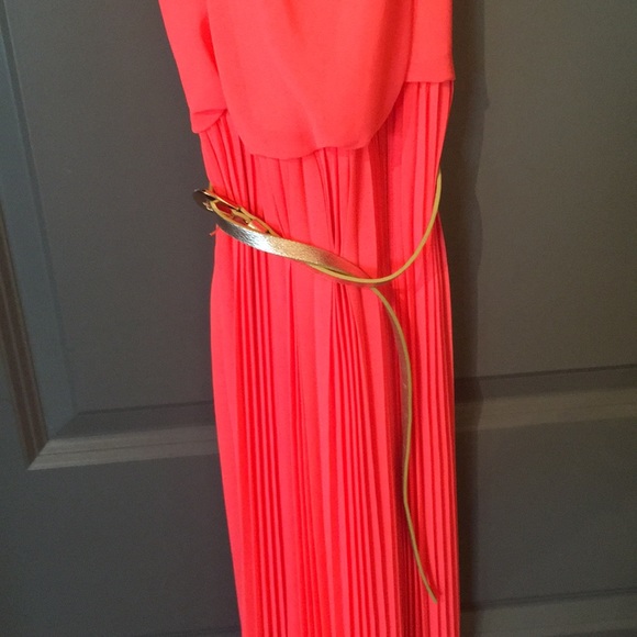 Bright orange XS high low dress - Picture 2 of 4